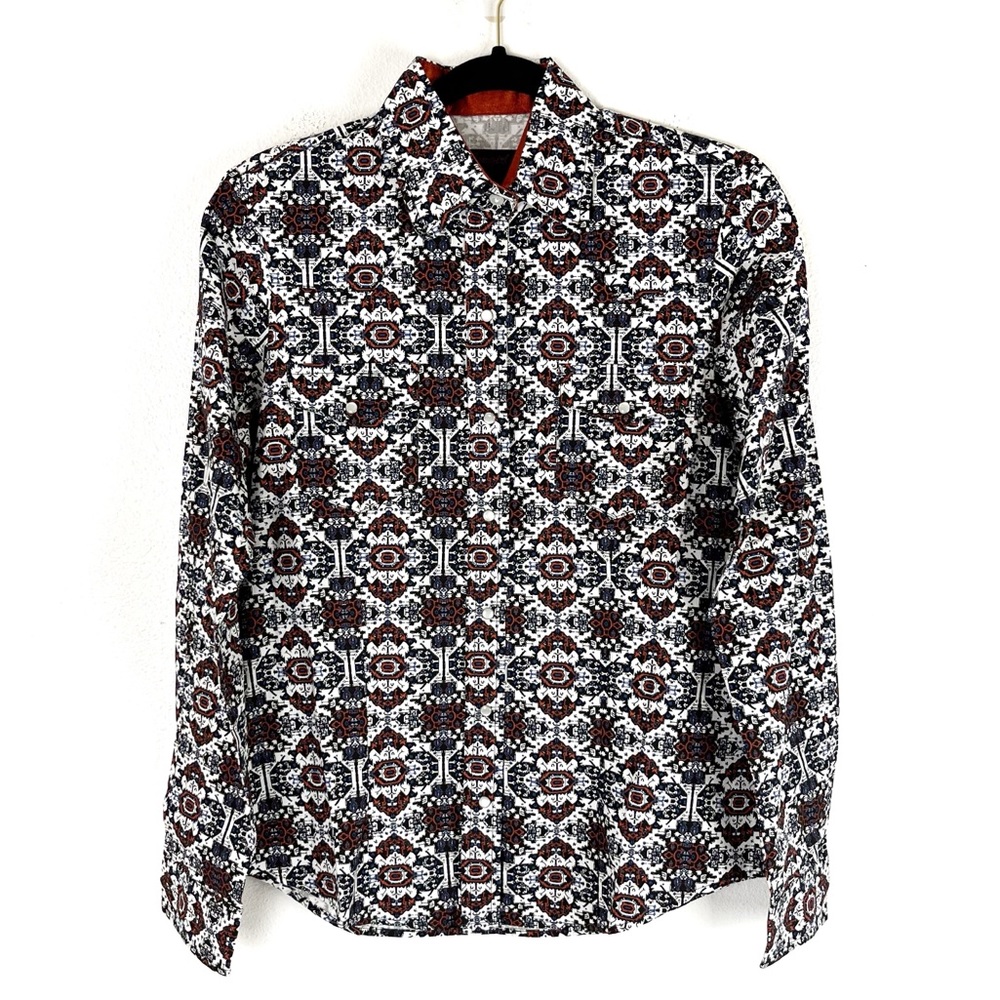 Cowgirl Legend Womens Pearl Snap Shirt Long Sleeve Western Small - Picture 3 of 7